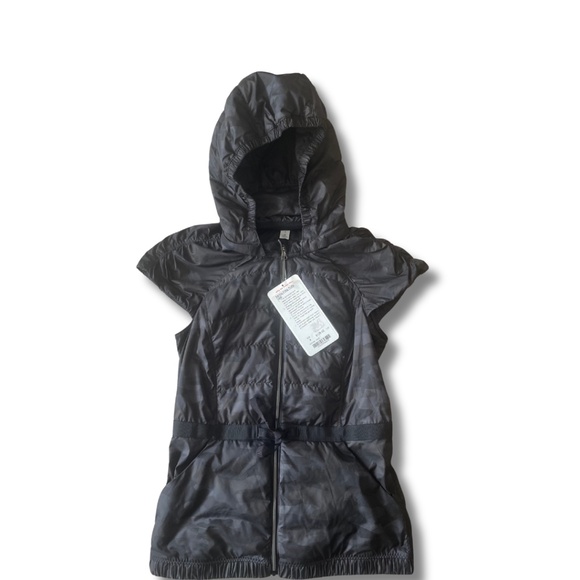 NWT Lululemon Spring Fling Puffy Vest Camo Black Size 4 - Picture 3 of 7